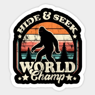 Hide and Seek World Champ Sasquatch Bigfoot – Mythical Creature Outdoor Sticker